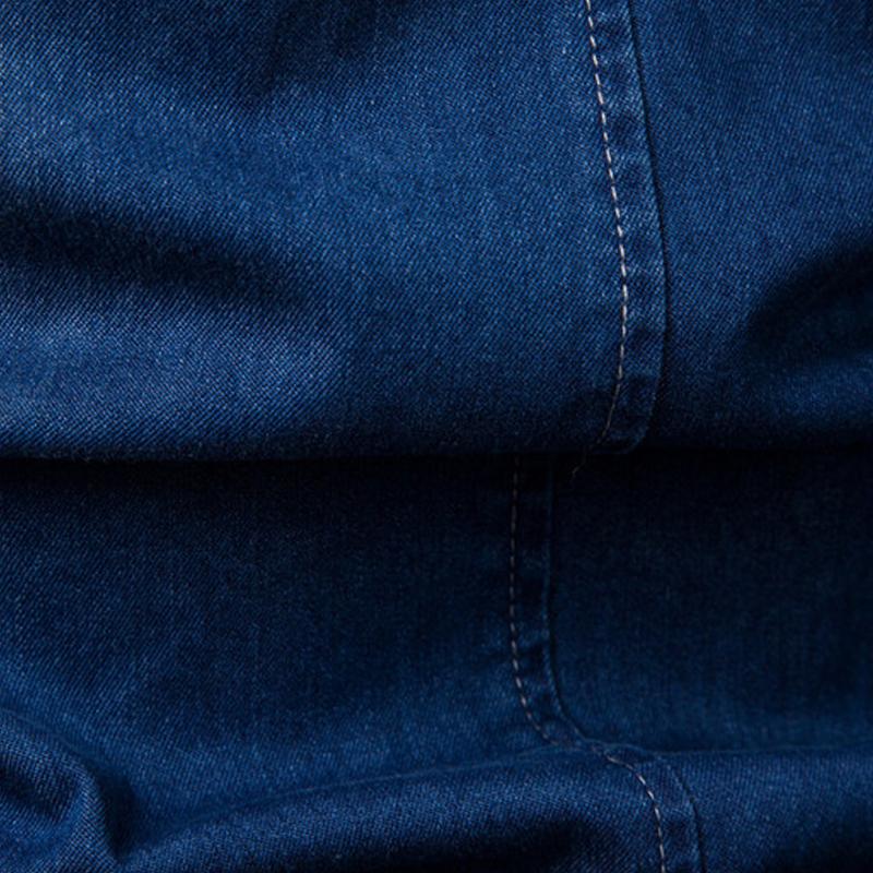 Camisa de manga larga de mezclilla lavada para hombre 38818803X