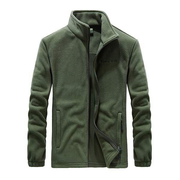 Mens Fleece Jacket 46422977W Army Green / M Coats & Jackets