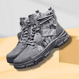 Mens Vintage Ankle Boots 97908803W Gray / 6.5 Shoes