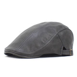 Men's Vintage Leather Hat 66065991Y