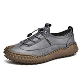 Mens Vintage Hand Sewn Casual Shoes 26866803 Grey / 6 Shoes