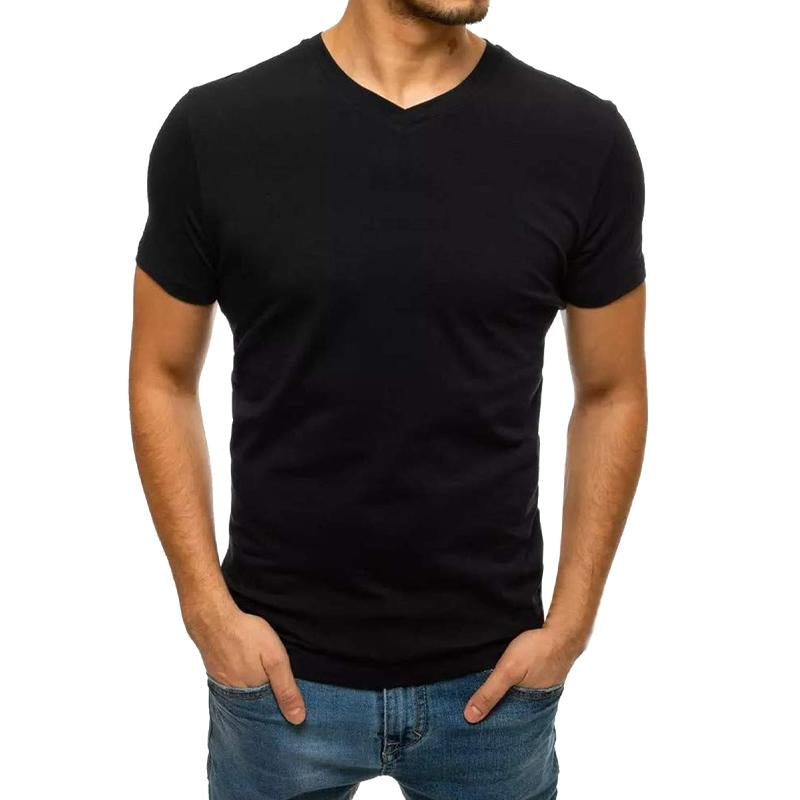 Men's Cotton V-Neck Short Sleeve T-Shirt 89763931X