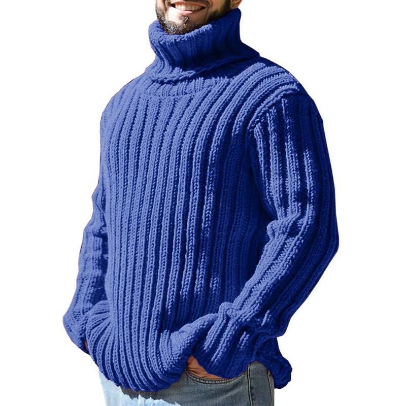 Lässiger Rollkragenpullover mit schmaler Passform für Herren, 65577939M