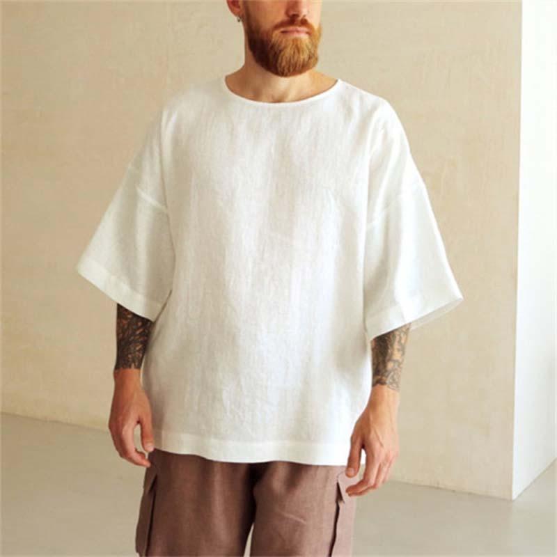 Men's Casual Round Neck Long Sleeve T-Shirt 83954761M
