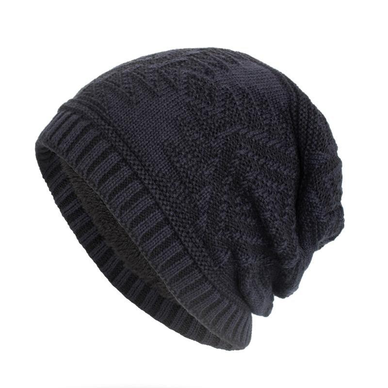 Cappello caldo in pile lavorato a maglia da uomo 96256194Y