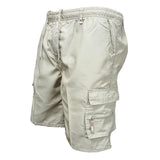 Mens Casual Loose Cargo Shorts 80245738M Beige / S Shorts