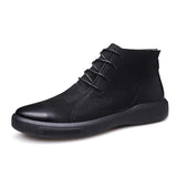 Mens Casual High Boots 80762720W Black / 6 Shoes