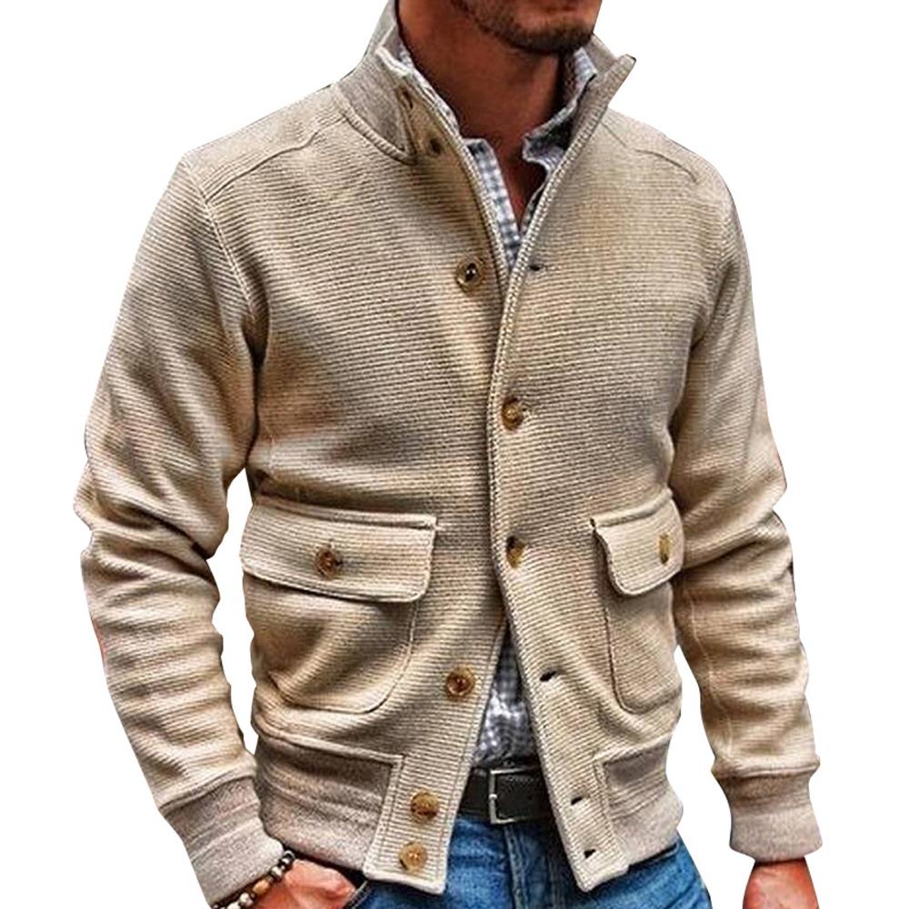 Stand Collar Solid Jacket 35479294X