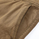Mens Pocket Cotton Pants Without Belt Pants