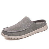 Mens Canvas Half Slippers 57766539 Grey / 6.5 Shoes