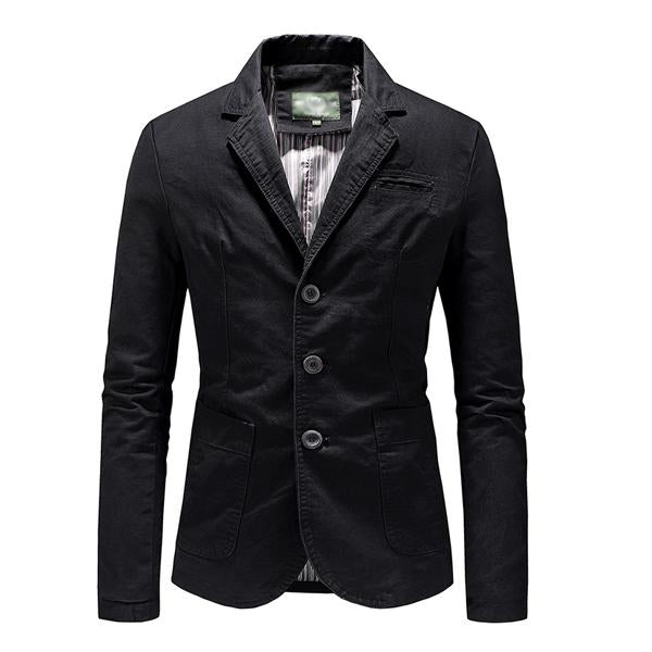 Men's Lapel Solid Color Blazer 98880627X