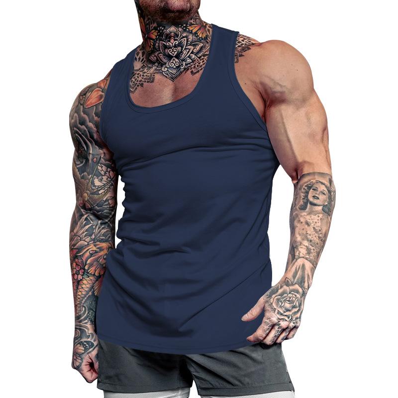 Men's Solid Color Sports Tank Top 18966384X