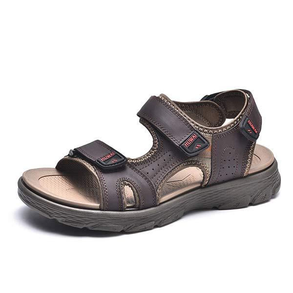 Mens Soft Sole Open Toe Sandals 36334438 Brown / 6 Shoes
