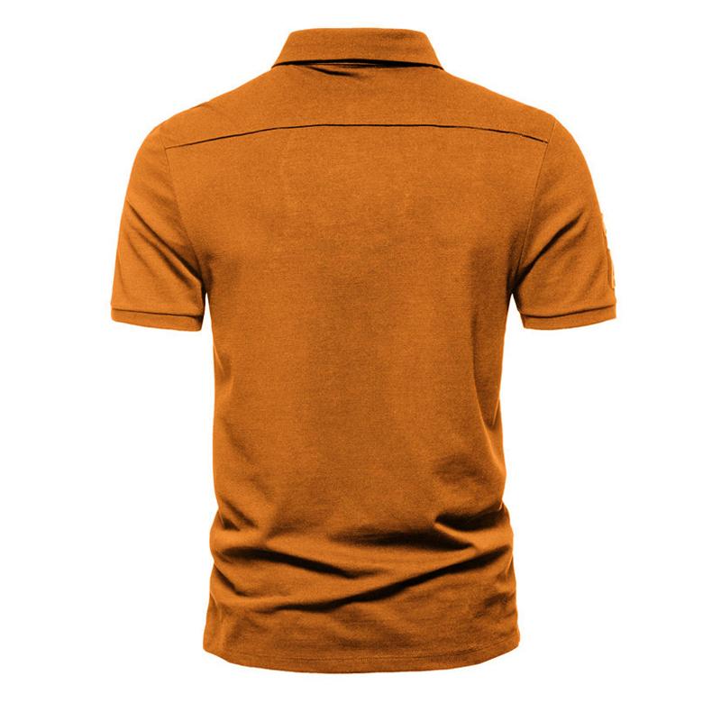 Men's Outdoor Short Sleeve Lapel Polo Shirt 49202785X