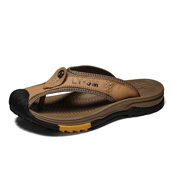 Mens Non-Slip Wear-Resistant Beach Shoes 15850764 Khaki / 6 Shoes
