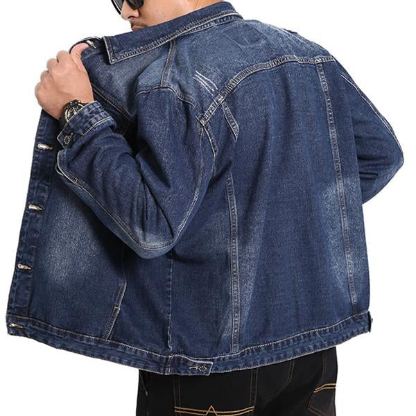 Mens Loose Casual Classic Denim Jacket 84177810M Coats & Jackets