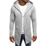Men's Hooded Stitching Solid Color Cardigan Jacket 73031361X