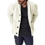 Men's Cardigan Solid Color Loose Jacket 02512550X