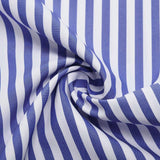 Men's Lapel Striped Short Sleeve Button Shirt 92370314X