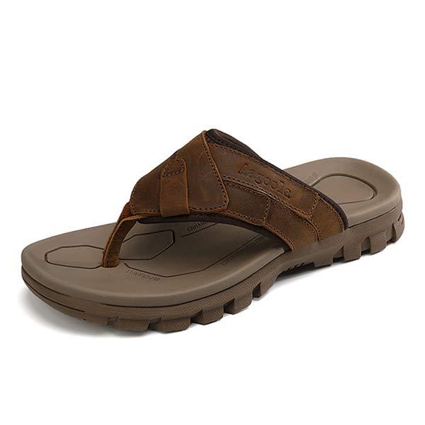 Mens Outdoor Flip Flops 06359739 Brown / 6.5 Shoes