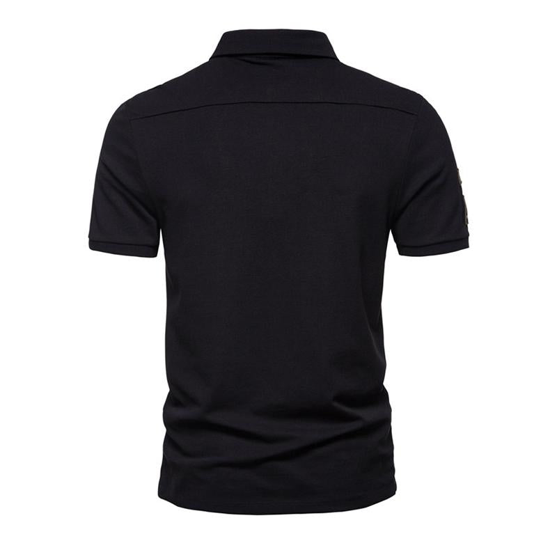 Men's Outdoor Short Sleeve Lapel Polo Shirt 49202785X