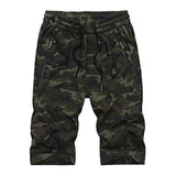 Mens Camo Elastic Shorts 69696915W Green / M Shorts