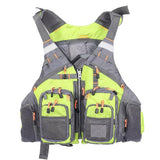 Mens Outdoor Multifunctional Sea Fishing Lifesaving Vest 31685293M Grass Green / Free Vests