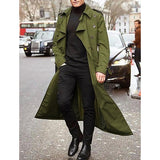 Men's Casual Mid-Length Casual Trench Coat 06810580M