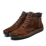 High Top Mens Boots Brown / 6 Shoes