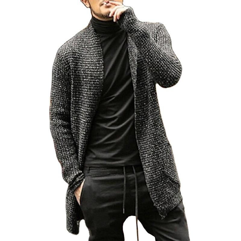 Men's Casual Loose Mixed Color Knit Long Sleeve Cardigan 67897583M ...