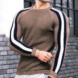 Men's Color Block Long Sleeve Knitwear 07482885Y
