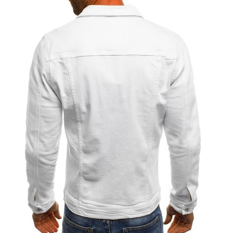 Men's Casual Solid Color Button Lapel Jacket 02134545M
