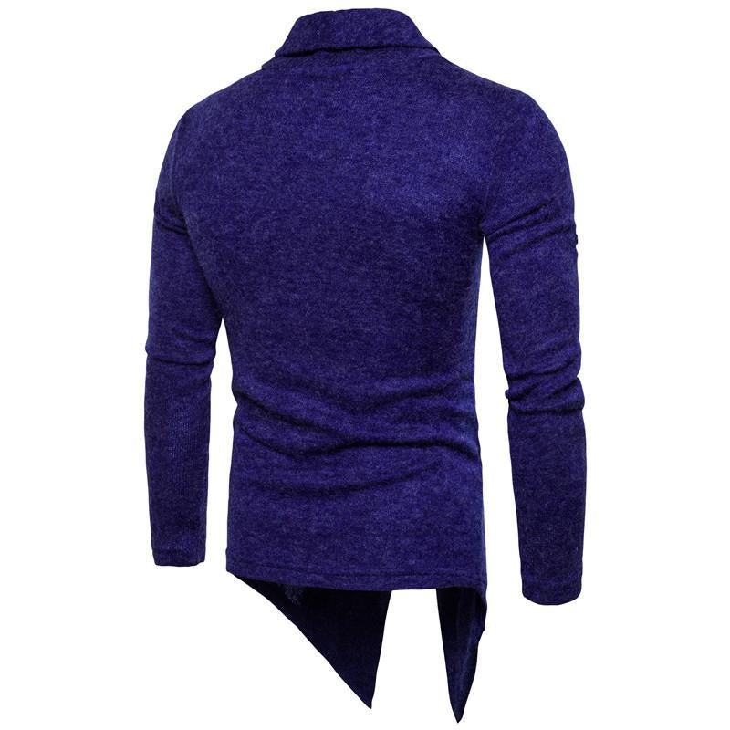 Men's Fake Two Piece Solid Color Knitted Sweater 59321235Y