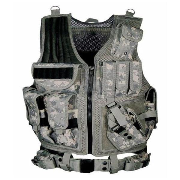 Mens Ultralight Outdoor Mesh Breathable Tactical Vest 96202587A Grey / Free Size Vests