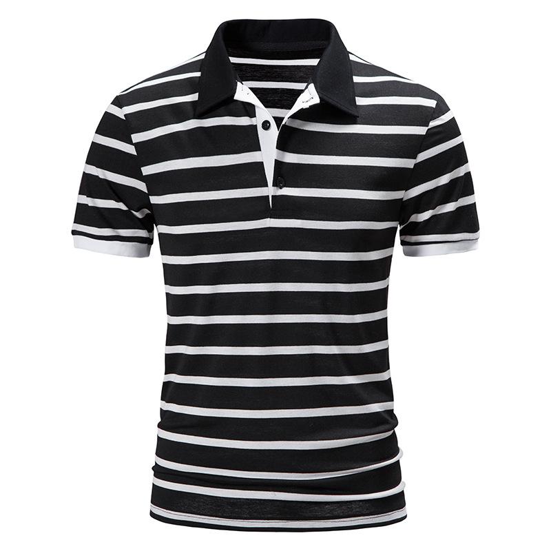 Men's Striped Short Sleeve Polo Shirt 78827440Z