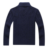 Men's Lapel Knit Cardigan Jacket 58580046X