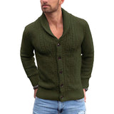 Men's Casual Button Long Sleeve Knit Cardigan 88114143M