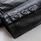 Men's Vintage Motorcycle Leather Blazer 07804226X