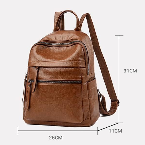 Vintage Soft Leather Backpack 14956620X Backpacks