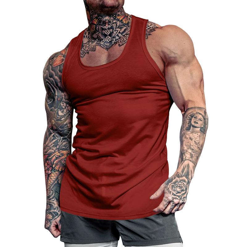 Men's Solid Color Sports Tank Top 18966384X