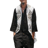 Men's Cotton Linen Mid Length Vest 22009331X