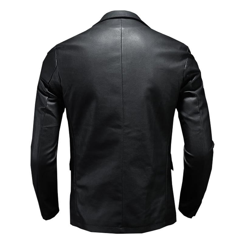 Einreihiger Herrenblazer aus Leder 31439174X