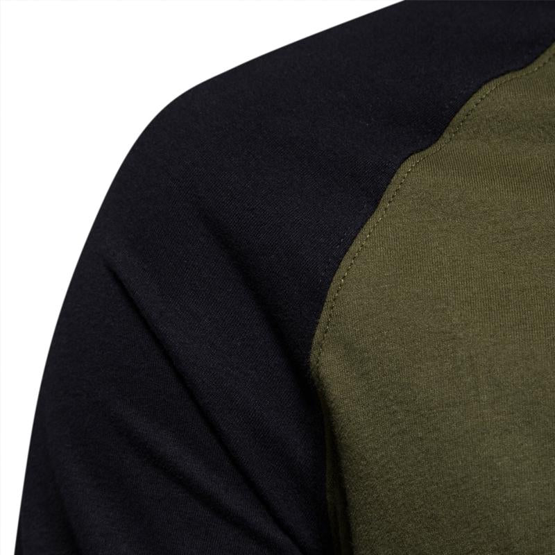 Men's Long Sleeve Stitching Casual T-Shirt 12210693X