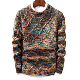 Men's Round Neck Coloring Knit Sweater 97661397Z