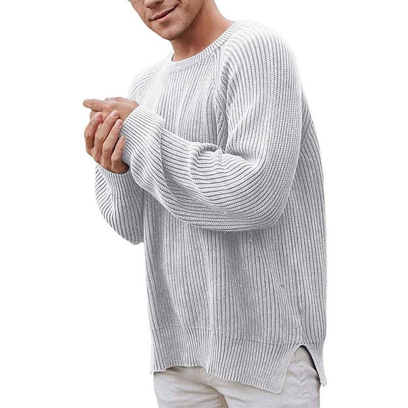 Men's Casual Round Neck Long Sleeve Pullover Knitwear 19852100M