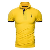 Mens Embroidered Polo Shirt 97281831X Yellow / S Shirts & Tops