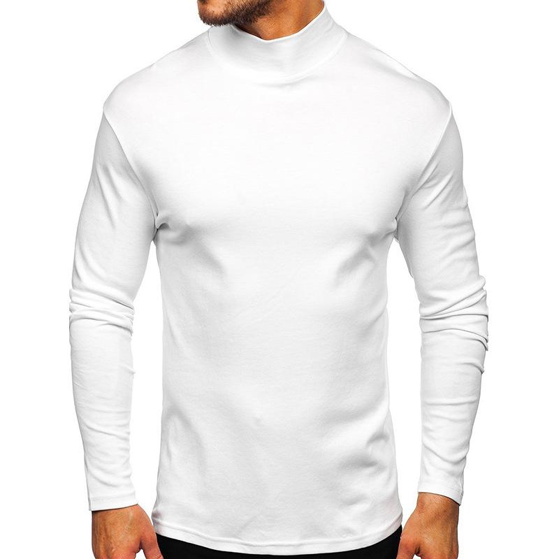 Men's Casual Turtleneck Long Sleeve Pullover T-Shirt 84347750M