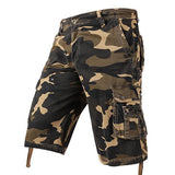 Mens Cotton Camouflage Cargo Shorts 24600962M Khaki Camouflage / 30 Shorts