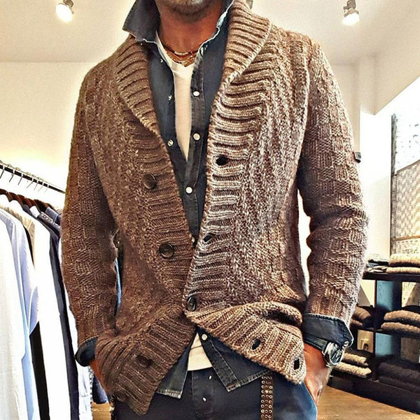 Men's color matching short -sleeved lapel Polo knitwear