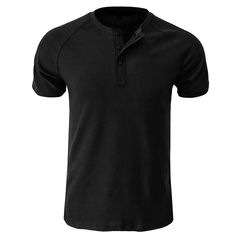 Maglietta Henley a maniche corte Tough Guy da uomo 46765611X